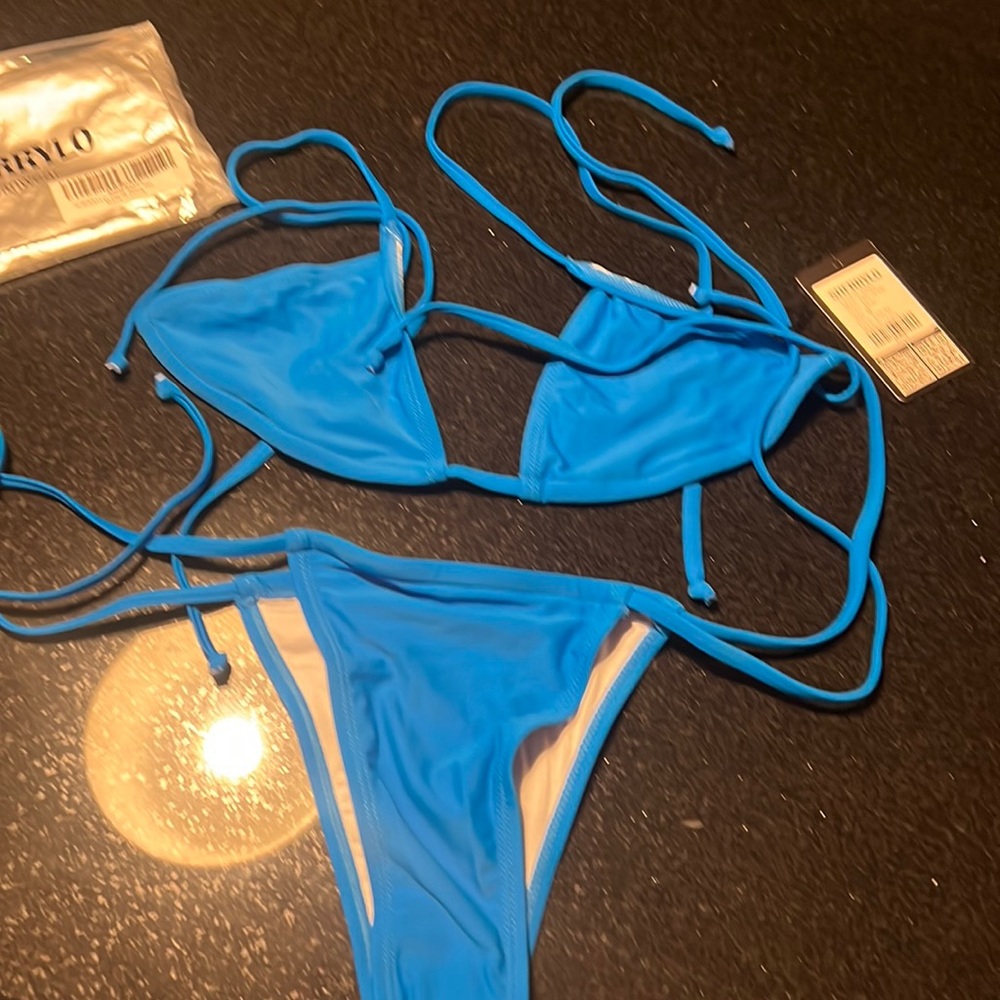 New with tag bikini blue gorgeous just a little bit big for me.